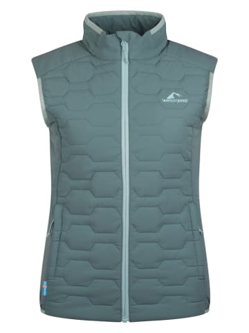 Westfjord Doorgestikte bodywarmer "Glymur" turquoise
