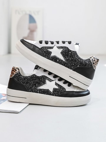 Sixth Sens Sneakers in Schwarz/ Grau/ Weiß