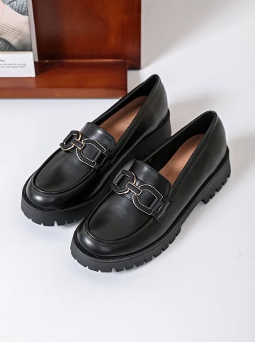 Sixth Sens Mokassins in Schwarz