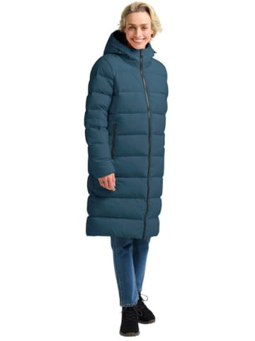 Jack Wolfskin Płaszcz puchowy "Frozen Place" w kolorze niebieskim