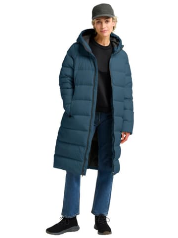 Jack Wolfskin Płaszcz puchowy "Frozen Place" w kolorze niebieskim