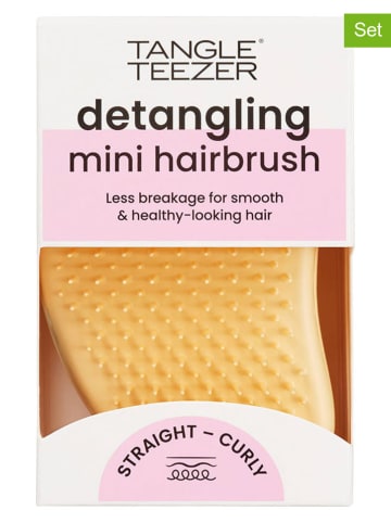 Tangle Teezer Szczotki (2 szt.) "Mini" w kolorze żółtym do włosów