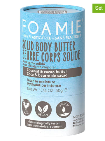 Foamie Masła do ciała (2 szt.) "Shake Your Coconuts" - po 50 g