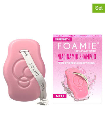 Foamie Szampony w kostce (4 szt.) "Niacinamid Rice" - po 80 g