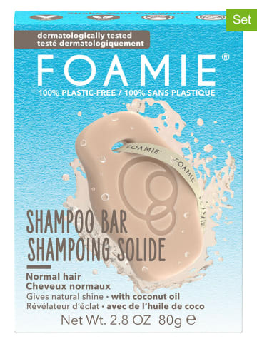 Foamie 2er-Set: Festes Shampoo, je 80 g