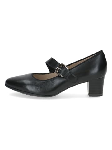 Caprice Leder-Pumps in Schwarz