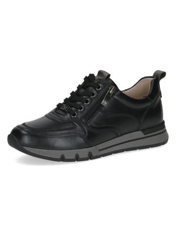 Caprice Leder-Sneakers in Schwarz