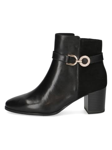 Caprice Leder-Boots in Schwarz