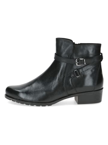 Caprice Leren enkelboots zwart