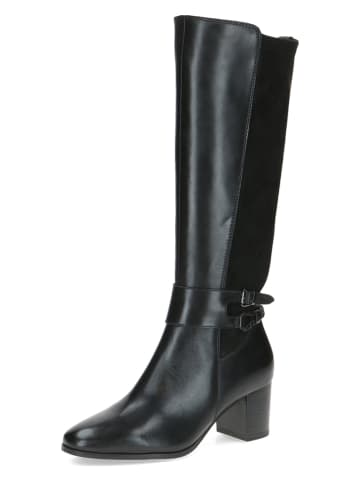 Caprice Leder-Stiefel in Schwarz