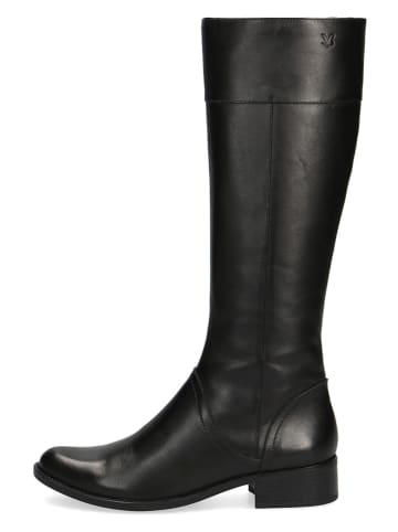 Caprice Leder-Stiefel in Schwarz