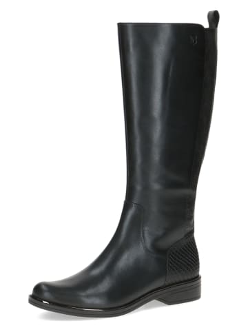 Caprice Leder-Stiefel in Schwarz