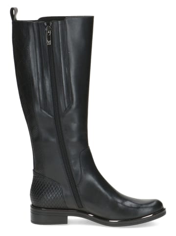 Caprice Leder-Stiefel in Schwarz