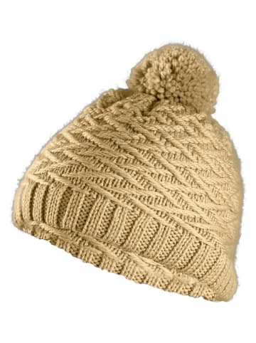 Zanier Czapka "Sport Chic" w kolorze beżowym