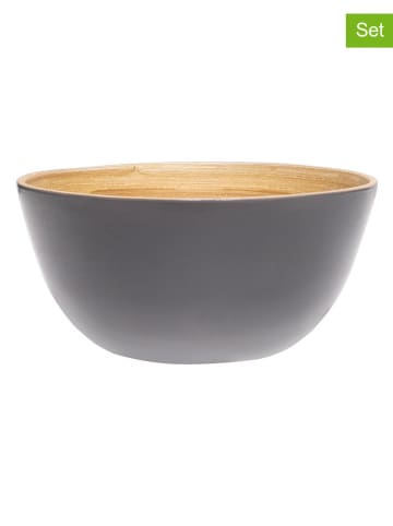 Ibili 2-delige set: snackschalen grijs - Ø 16 cm