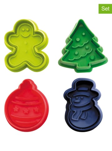 Ibili 4-delige set: uitsteekvormen meerkleurig - (L)5 cm