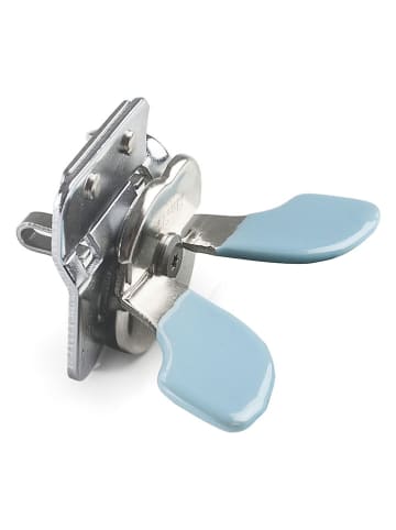 Ibili Otwieracz w kolorze srebno-błękitnym do puszek - wys. 10 cm