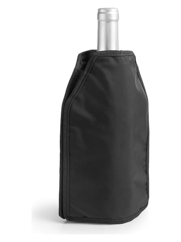 Ibili Chłodziarka w kolorze czarnym do butelek - wys. 16 cm