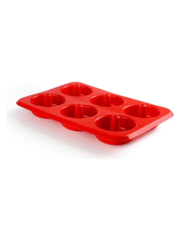Ibili Forma w kolorze czerwonym do donutów - 32 x 22 cm