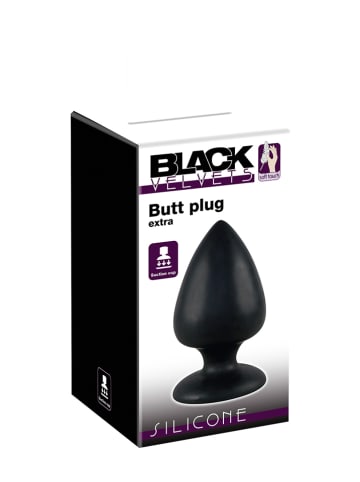 Orion Anaalplug "Extra Butt" zwart - (L)14 cm