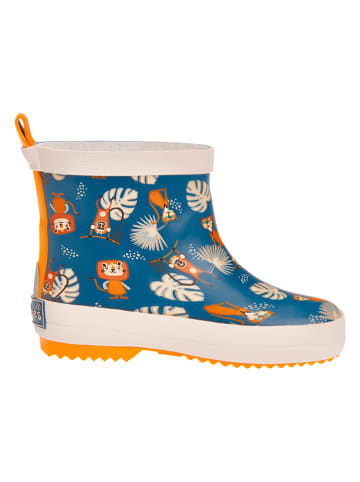 Playshoes Kalosze w kolorze granatowym ze wzorem