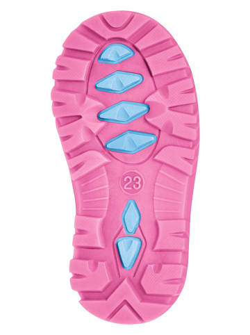 Playshoes Winterstiefel in Pink/ Hellblau
