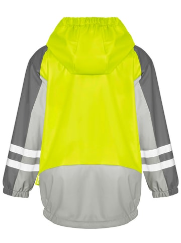 Playshoes Kurtka przeciwdeszczowa 3w1 w kolorze szaro-żółtym