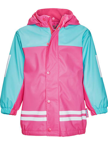 Playshoes 2-częściowy zestaw przeciwdeszczowy w kolorze błękitno-różowym