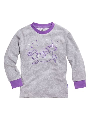Playshoes Pyjama paars/grijs