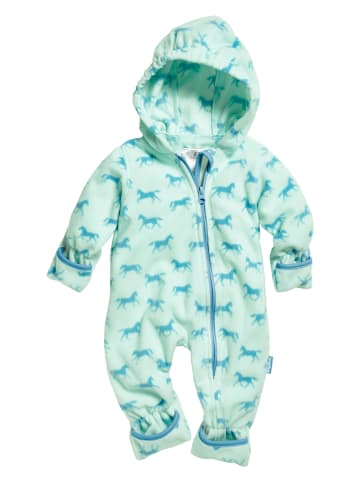 Playshoes Fleece-Overall in Türkis