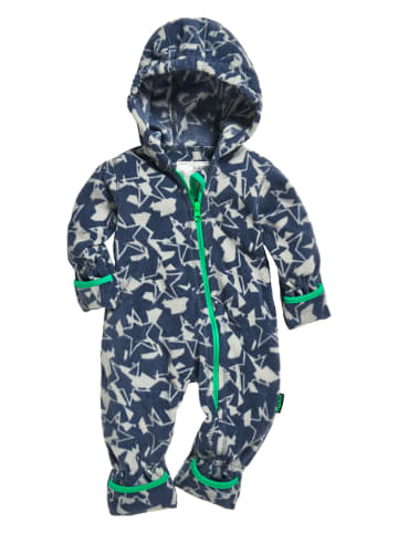 Playshoes Fleece-Overall in Dunkelblau