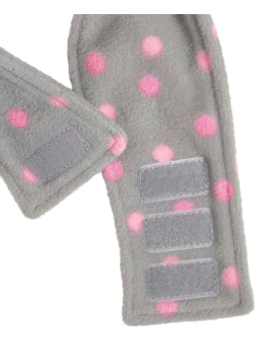 Playshoes Opaska polarowa w kolorze szaro-jasnoróżowym na czoło