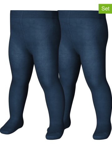 Playshoes 2er-Set: Thermostrumpfhosen in Dunkelblau