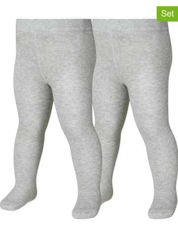 Playshoes 2er-Set: Thermo-Strumpfhosen in Grau
