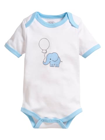 Playshoes 2er-Set: Bodys in Hellblau/ Weiß