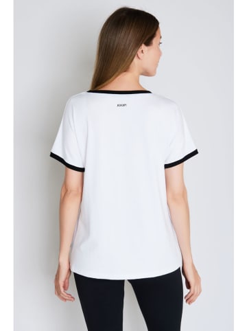 JOOP! Pyjama-Oberteil in Schwarz/ Weiß