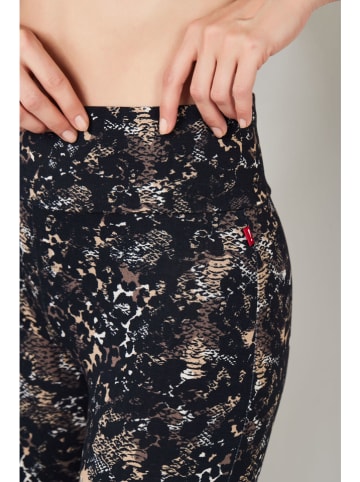 Joop! Bodywear Pyjama-Leggins in Schwarz/ Hellbraun