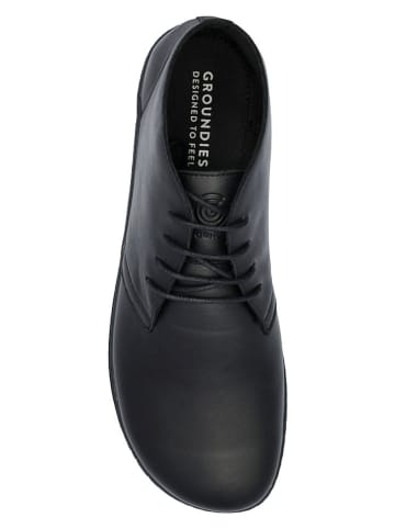 Groundies Leren barefootschoenen "Milano" zwart