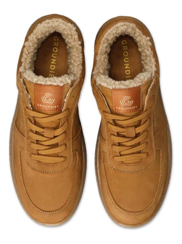 Groundies Leder-Barfußschuhe "Hamptons 2.0" in Hellbraun