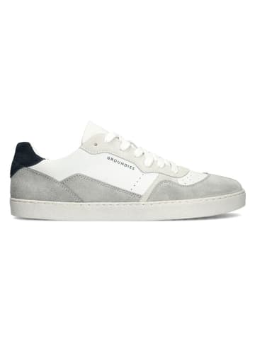 Groundies Leren barefootschoenen "Nova Special" grijs/wit