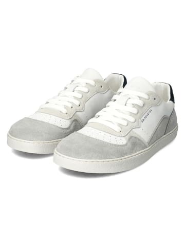 Groundies Leder-Barfußschuhe "Nova Special" in Grau/ Weiß