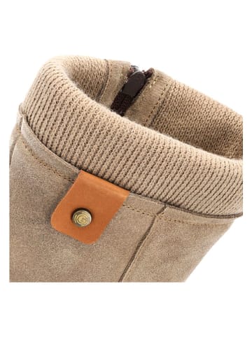 Groundies Leder-Barfußschuhe "Iceland" in Taupe