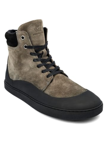 Groundies Leder-Barfußschuhe "Torino" in Taupe
