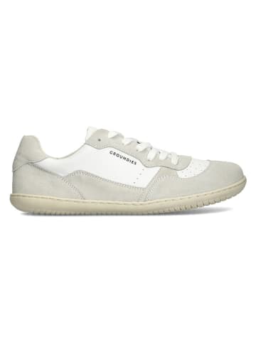 Groundies Leder-Barfußschuhe "Nova GO1" in Beige/ Weiß