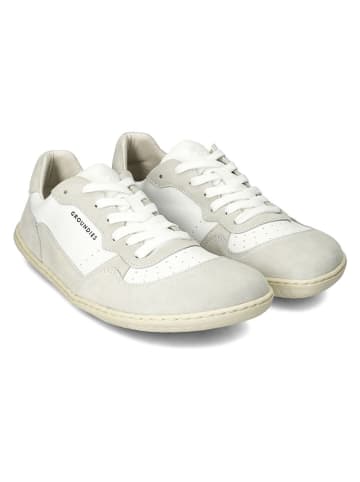 Groundies Leder-Barfußschuhe "Nova GO1" in Beige/ Weiß