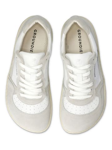 Groundies Leder-Barfußschuhe "Nova GO1" in Beige/ Weiß