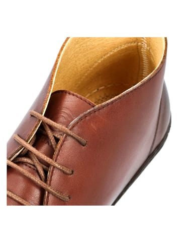 Groundies Leren barefootschoenen "Milano" lichtbruin