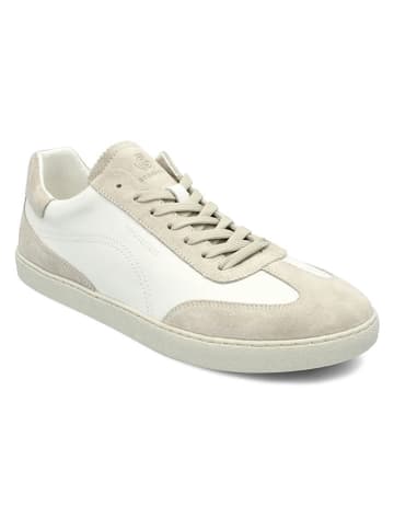 Groundies Leder-Barfußschuhe "Panama" in Beige/ Weiß