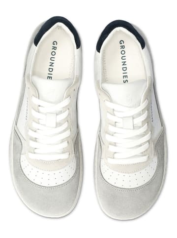 Groundies Leder-Barfußschuhe "Nova GS1" in Grau/ Weiß