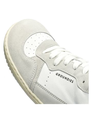 Groundies Leder-Barfußschuhe "Nova GO1" in Beige/ Weiß